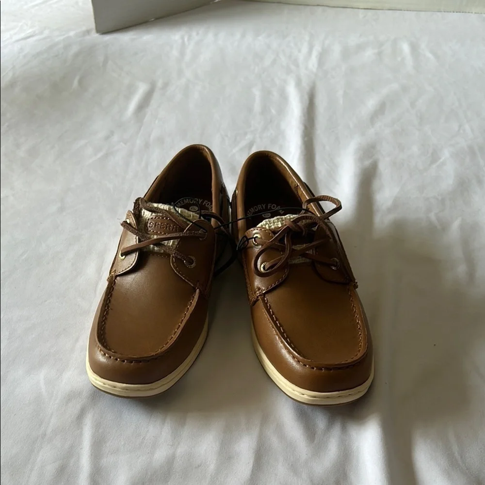 Sperry Brown Leather Boat Shoes
